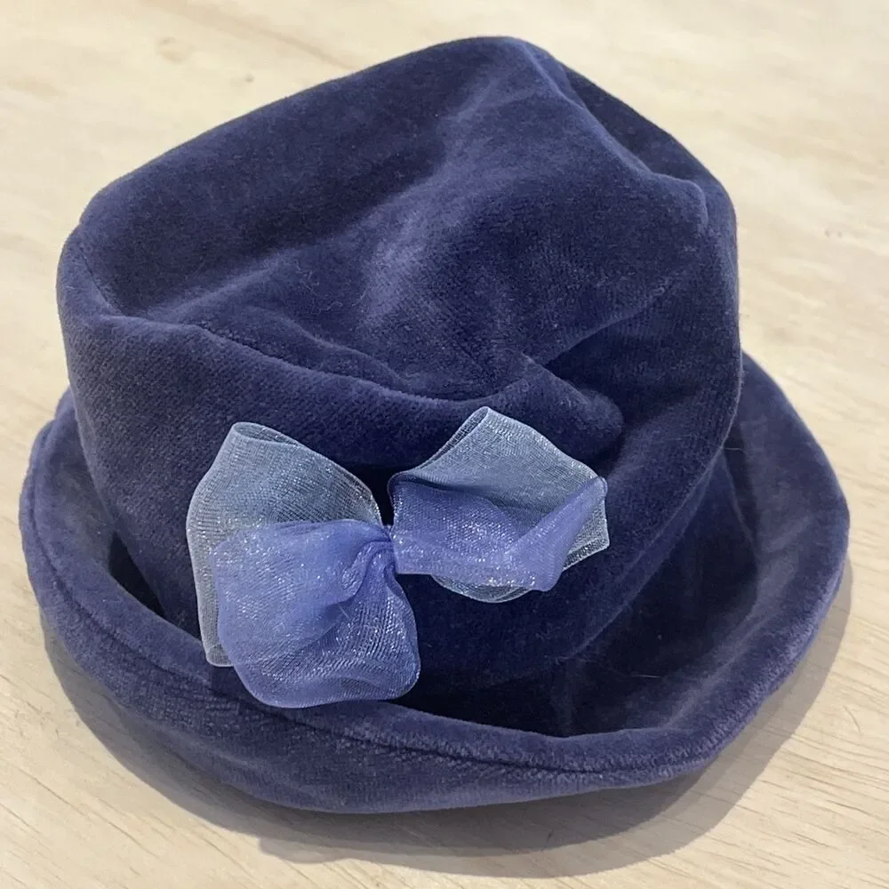 American Girl Bitty Baby Bitty Purple Velveteen & Winter Party HAT ONLY 1999 VTG - Picture 2 of 4